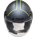 Casco jet LS2 Helmets OF558 SPHERE LUX Firm Matt Black Titanium - Micasco.es - Tu tienda de cascos de moto