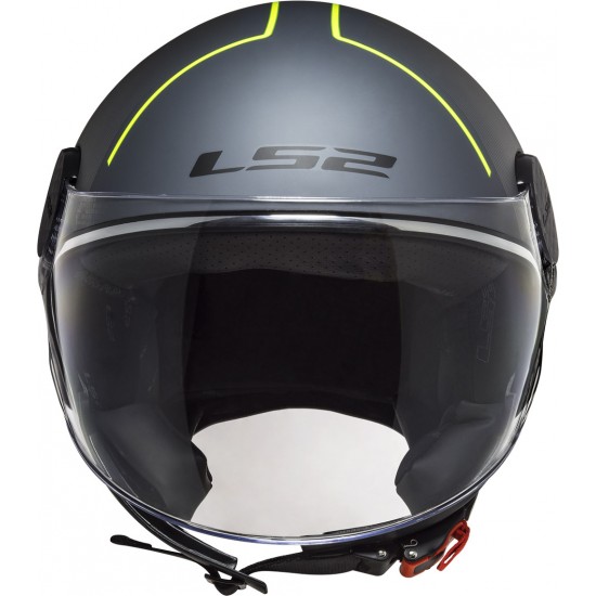 Casco jet LS2 Helmets OF558 SPHERE LUX Firm Matt Black Titanium - Micasco.es - Tu tienda de cascos de moto