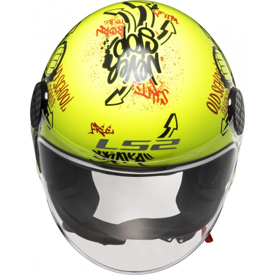 Casco jet LS2 Helmets OF558 SPHERE LUX Skater HV Yellow - Micasco.es - Tu tienda de cascos de moto