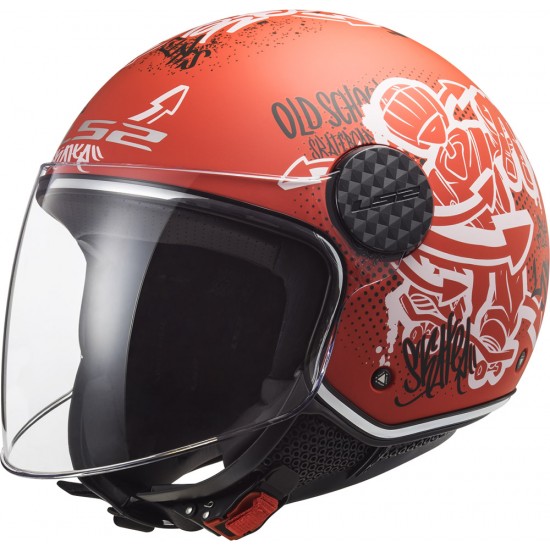 Casco jet LS2 Helmets OF558 SPHERE LUX Skater Red - Micasco.es - Tu tienda de cascos de moto