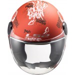 Casco jet LS2 Helmets OF558 SPHERE LUX Skater Red - Micasco.es - Tu tienda de cascos de moto