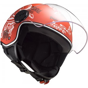 Casco jet LS2 Helmets OF558 SPHERE LUX Skater Red - Micasco.es - Tu tienda de cascos de moto