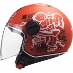 Casco jet LS2 Helmets OF558 SPHERE LUX Skater Red - Micasco.es - Tu tienda de cascos de moto