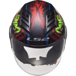 Casco jet LS2 Helmets OF562 AIRFLOW L Happy Dreams Matt Black Red - Micasco.es - Tu tienda de cascos de moto