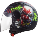 Casco jet LS2 Helmets OF562 AIRFLOW L Happy Dreams Matt Black Red - Micasco.es - Tu tienda de cascos de moto