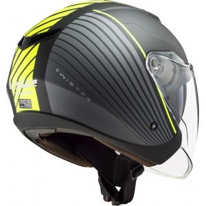 Casco jet LS2 OF573 TWISTER II Luna Matt Black Titanium - Micasco.es - Tu tienda de cascos de moto