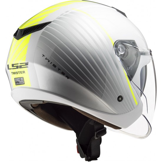 Casco jet LS2 OF573 TWISTER II Luna White Silver - Micasco.es Casco jet LS2 OF573 TWISTER II Luna White Silver - Micasco.es - Tu tienda de cascos de moto