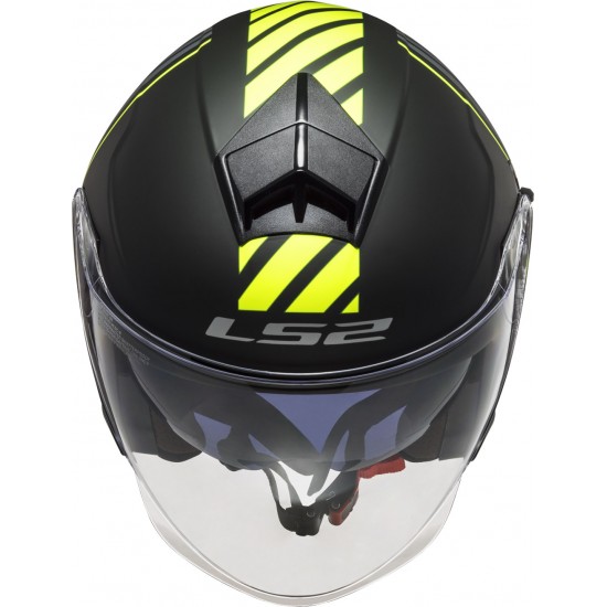 Casco jet LS2 OF573 TWISTER II Luna Matt Black Titanium - Micasco.es - Tu tienda de cascos de moto