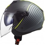 Casco jet LS2 OF573 TWISTER II Luna Matt Black Titanium - Micasco.es - Tu tienda de cascos de moto