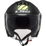 Casco jet LS2 OF573 TWISTER II Luna Matt Black Titanium - Micasco.es - Tu tienda de cascos de moto