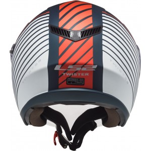 Casco jet LS2 OF573 TWISTER II Luna Matt Blue White - Micasco.es - Tu tienda de cascos de moto