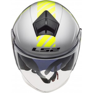 Casco jet LS2 OF573 TWISTER II Luna White Silver - Micasco.es - Tu tienda de cascos de moto