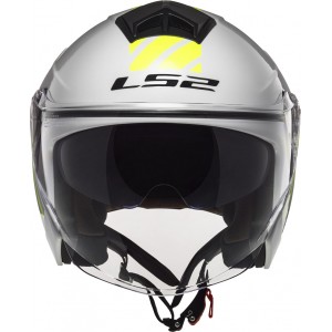 Casco jet LS2 OF573 TWISTER II Luna White Silver - Micasco.es - Tu tienda de cascos de moto