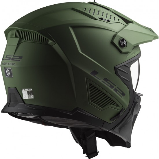 LS2 OF606 DRIFTER Solid Matt Military Green - Micasco.es - Tu tienda de cascos de moto