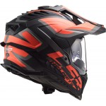 LS2 MX701 EXPLORER Alter Matt Black Fluo Orange - Micasco.es - Tu tienda de cascos de moto