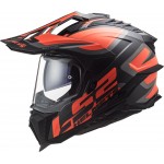 LS2 MX701 EXPLORER Alter Matt Black Fluo Orange - Micasco.es - Tu tienda de cascos de moto