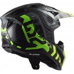 LS2 MX703 X-Force Barrier HV Yellow Green - Micasco.es - Tu tienda de cascos de moto