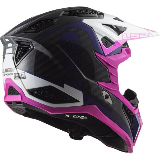 LS2 MX703 X-Force Victory Fluo Pink Violed - Micasco.es - Tu tienda de cascos de moto