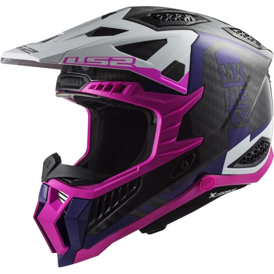 LS2 MX703 X-Force Victory Fluo Pink Violed - Micasco.es - Tu tienda de cascos de moto