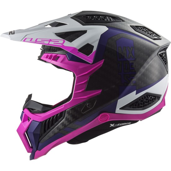 LS2 MX703 X-Force Victory Fluo Pink Violed - Micasco.es - Tu tienda de cascos de moto