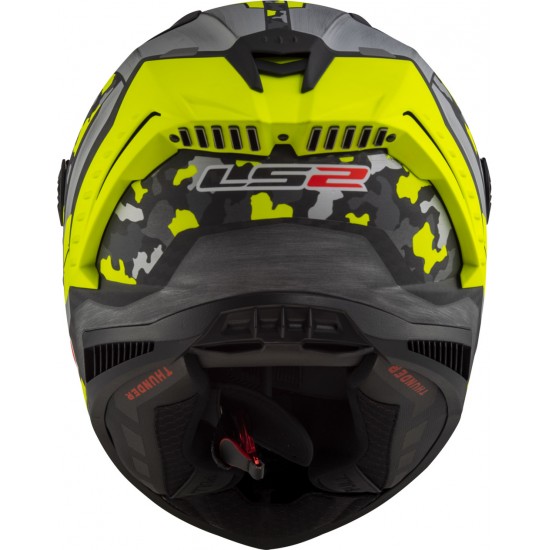 LS2 FF805 THUNDER Carbon SPACE Matt HV Yellow Grey - Micasco.es - Tu tienda de cascos de moto