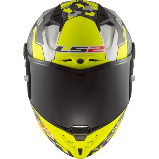 LS2 FF805 THUNDER Carbon SPACE Matt HV Yellow Grey - Micasco.es - Tu tienda de cascos de moto