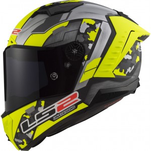 LS2 FF805 THUNDER Carbon SPACE Matt HV Yellow Grey - Micasco.es - Tu tienda de cascos de moto