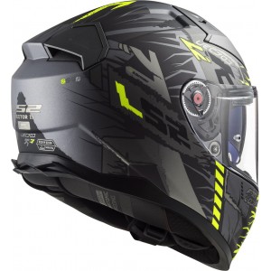 Casco integral LS2 FF811 VECTOR II TECHBOT Matt Titanium HV Yellow - Micasco.es Casco integral LS2 FF811 VECTOR II TECHBOT Matt Titanium HV Yellow - Micasco.es - Tu tienda de cascos de moto