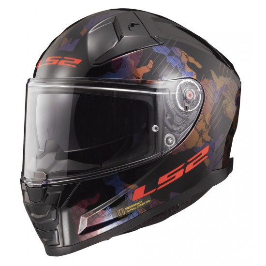 Casco integral LS2 FF811 VECTOR II KAMO Black Blue Titanium - Micasco.es - Tu tienda de cascos de moto