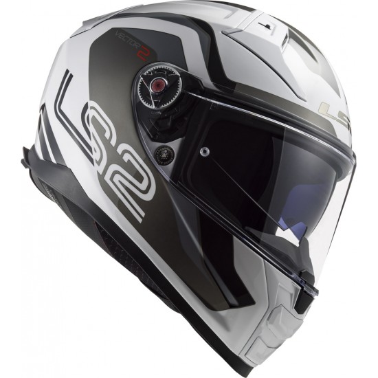 Casco integral LS2 FF811 VECTOR II METRIC White Titanium Silver - Micasco.es - Tu tienda de cascos de moto