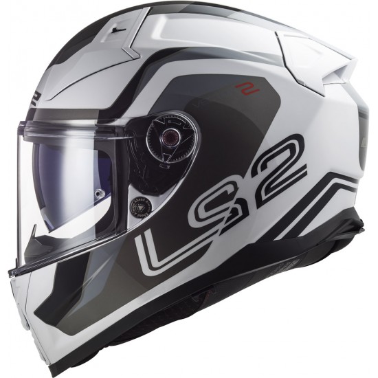 Casco integral LS2 FF811 VECTOR II METRIC White Titanium Silver - Micasco.es - Tu tienda de cascos de moto