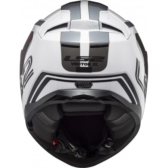 Casco integral LS2 FF811 VECTOR II METRIC White Titanium Silver - Micasco.es - Tu tienda de cascos de moto