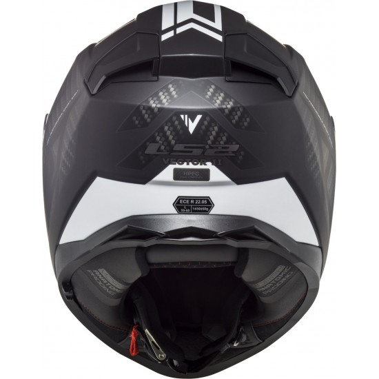 Casco integral LS2 FF811 VECTOR II SPLITTER Black White - Micasco.es - Tu tienda de cascos de moto