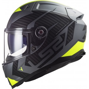 Casco integral LS2 FF811 VECTOR II SPLITTER Matt Titanium HV Yellow - Micasco.es Casco integral LS2 FF811 VECTOR II SPLITTER Matt Titanium HV Yellow - Micasco.es - Tu tienda de cascos de moto