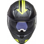 Casco integral LS2 FF811 VECTOR II SPLITTER Matt Titanium HV Yellow - Micasco.es - Tu tienda de cascos de moto