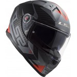 Casco integral LS2 FF811 VECTOR II SPLITTER Matt Titanium Red - Micasco.es - Tu tienda de cascos de moto