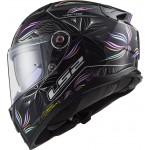 Casco integral LS2 FF811 VECTOR II TROPICAL Black White - Micasco.es - Tu tienda de cascos de moto