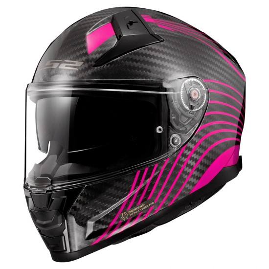 Casco integral LS2 FF811 VECTOR II Carbon FLUX Violet - Micasco.es - Tu tienda de cascos de moto