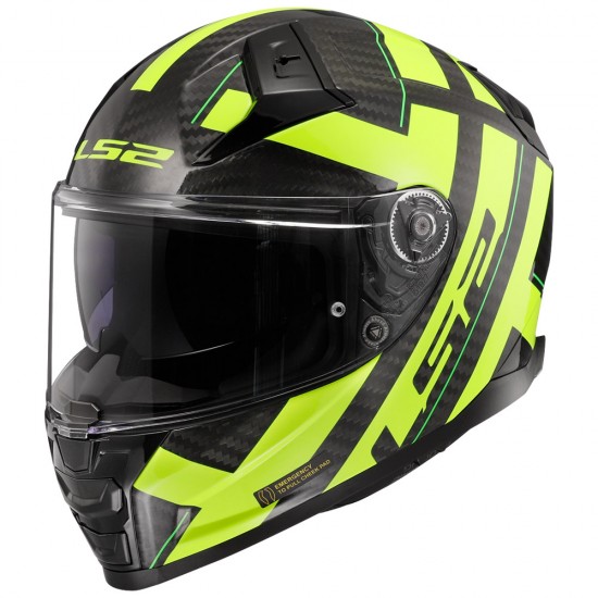 Casco integral LS2 FF811 VECTOR II Carbon STRONG Yellow - Micasco.es - Tu tienda de cascos de moto