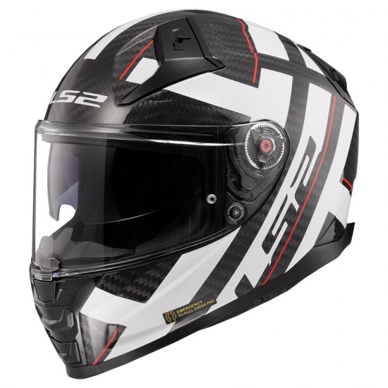 Casco integral LS2 FF811 VECTOR II Carbon STRONG White - Micasco.es - Tu tienda de cascos de moto