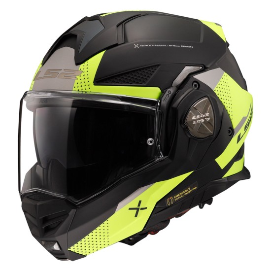 LS2 FF901 ADVANT X OBLIVION Matt Black HV Yellow - Micasco.es - Tu tienda de cascos de moto