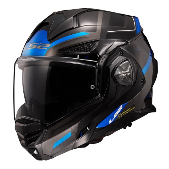 LS2 FF901 ADVANT X SPECTRUM Black Titanium Blue - Micasco.es - Tu tienda de cascos de moto