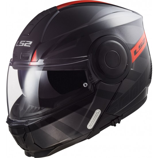 Casco Convertible LS2 FF902 SCOPE HAMR Black Red - Micasco.es - Tu tienda de cascos de moto