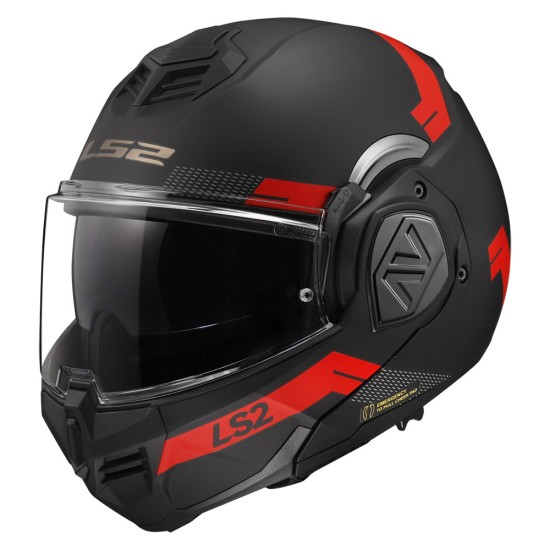 LS2 FF906 ADVANT BEND Matt Black Red - Micasco.es - Tu tienda de cascos de moto