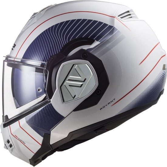 LS2 FF906 ADVANT COOPER White Blue - Micasco.es - Tu tienda de cascos de moto