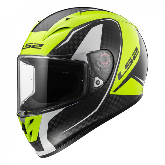 SUPEROFERTA: Casco integral fibra de carbono LS2 Helmets FF323 ARROW C EVO FURY Carbon H-V Yellow > Regalo: Pantalla ahumada