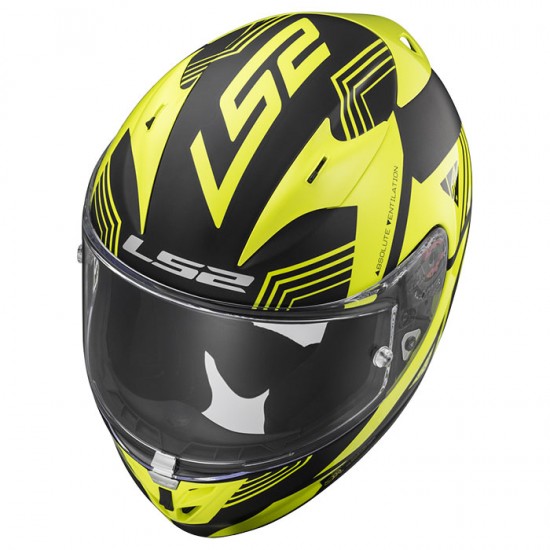 SUPEROFERTA: Casco integral LS2 Helmets FF323 ARROW R EVO NEON Matt Black Gloss H-V Yellow > REGALO: Pantalla ahumada - Micasco.es - Tu tienda de cascos de moto