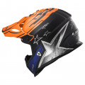 SUPEROFERTA Casco cross/enduro LS2 Helmets MX437 FAST CORE Black Gloss Orange
