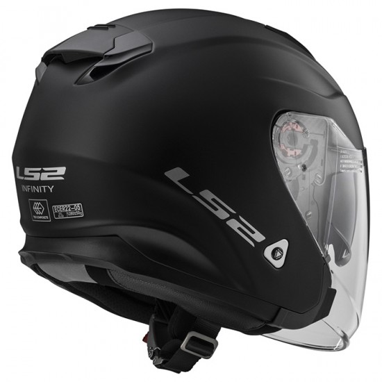 Casco jet LS2 Helmets OF521 INFINITY SOLID Matt Black - Micasco.es - Tu tienda de cascos de moto