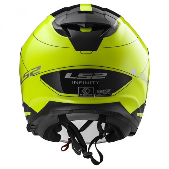 SUPEROFERTA Casco jet LS2 Helmets OF521 INFINITY BEYOND Black H-V Yellow - Micasco.es - Tu tienda de cascos de moto